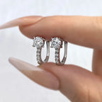 DW Luxury 0.5CT Certified Moissanite Drop Earrings for Women – 925 Sterling Silver Lab Diamond Wedding Jewelry